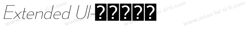 Extended Ul字体转换